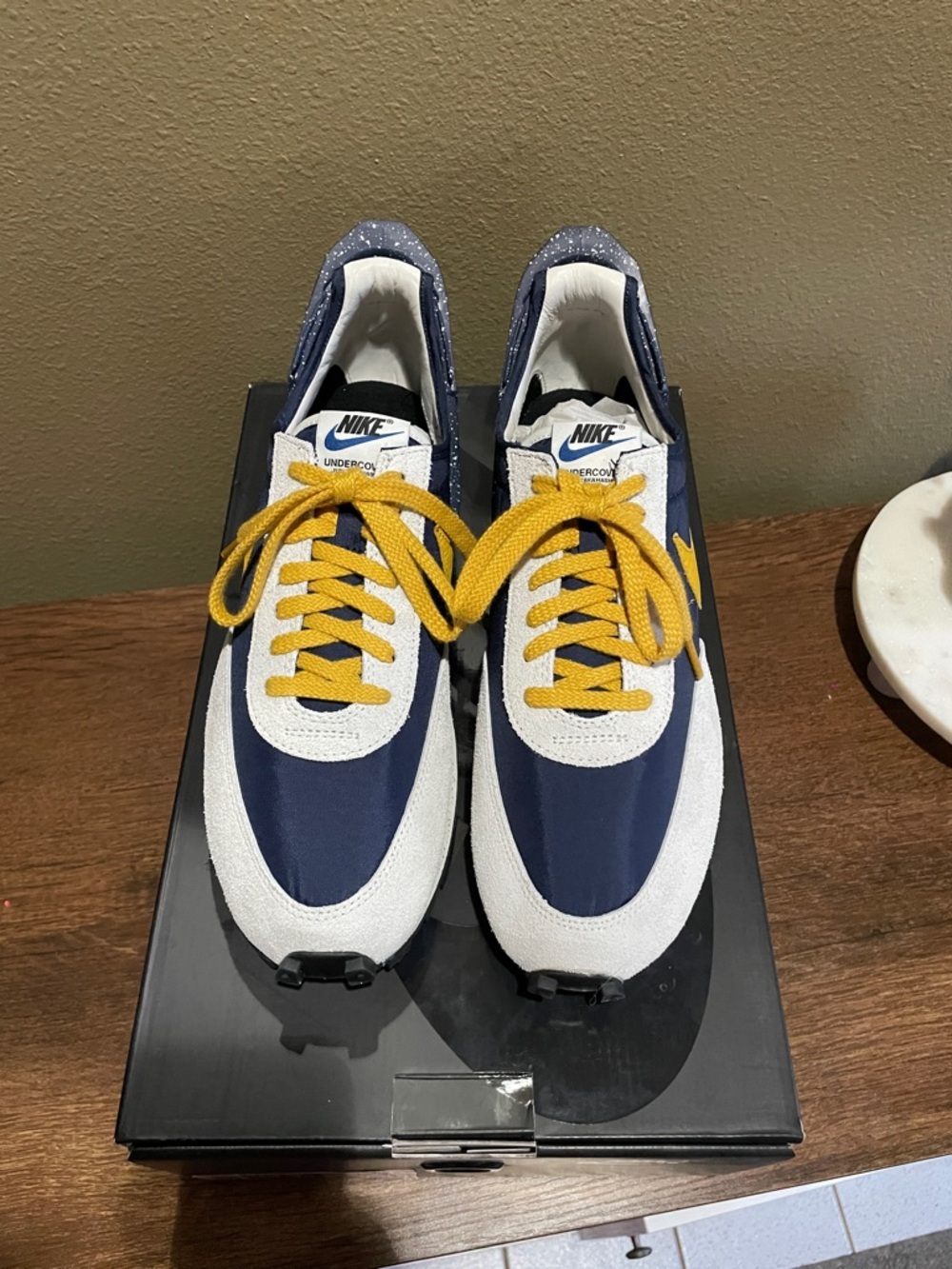 NEW Nike Undercover Jun Takahashi blue and yellow sneakers 11M/12W - Picture 3 of 7